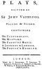 [Gutenberg 51114] • Plays, written by Sir John Vanbrugh, volume the second